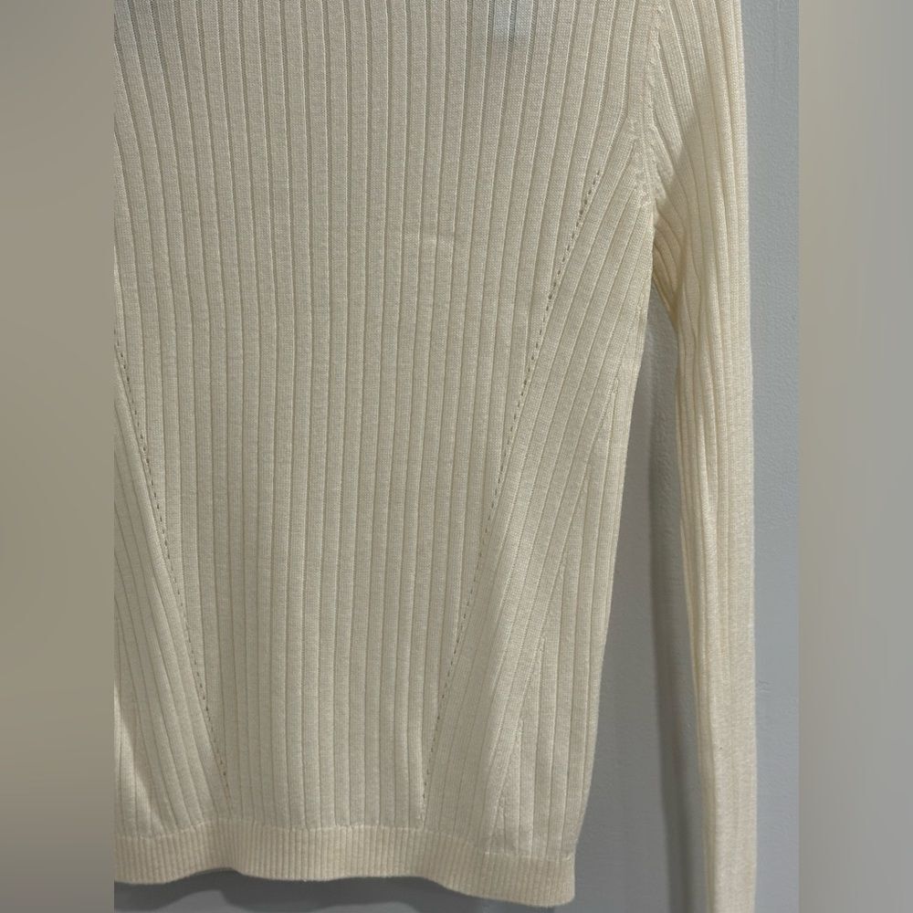 Garage Cream Ribbed Sweater - Picture 7 of 8